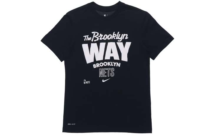 Nike Nike Dri Fit NBA Jersey T Shirts Men's Black Crew Neck Moderate Straight Fit