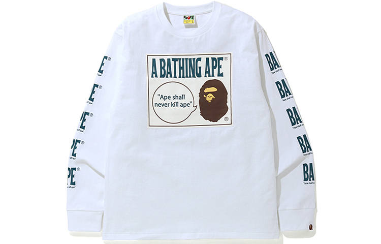 A BATHING APE Bape Boombox Tag L/S Tee