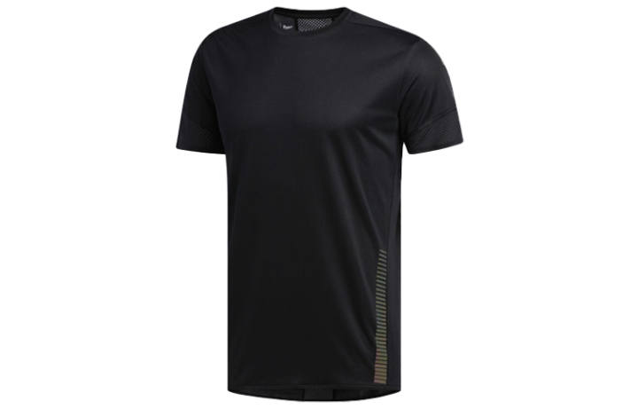Adidas Adidas T Shirts Men's Black Crew Neck Moderate Straight Fit
