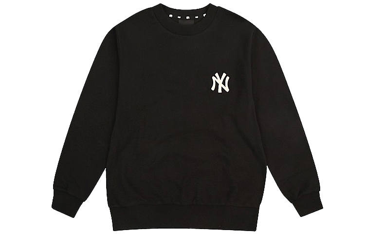 MLB MLB New York Yankees Sweatshirts Unisex Black Crew Neck Moderate Regular