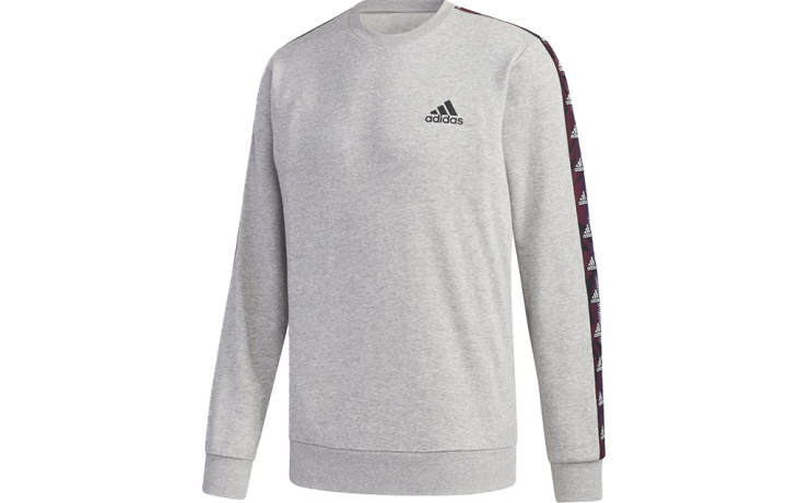 Adidas Adidas Sweatshirts Men's Gray Crew Neck Moderate Regular