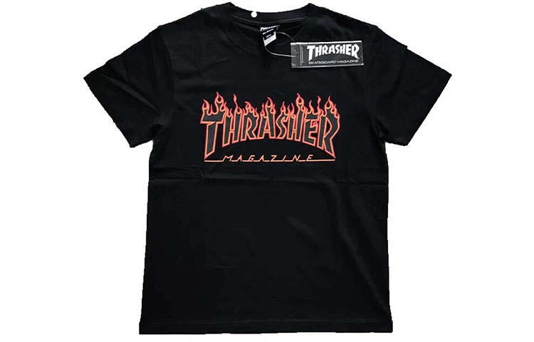 Thrasher Straight Fit T Shirt Japan Version Unisex