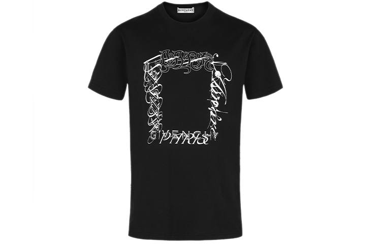 Givenchy Givenchy T Shirts Men's Black Crew Neck Moderate Straight Fit