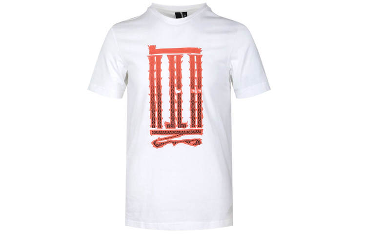 Adidas Adidas Wuji Series T Shirts Men's White Crew Neck Moderate Straight Fit