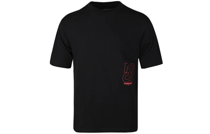 Jordan Jordan Air Jordan 23 T Shirts Men's Black Crew Neck Moderate Straight Fit