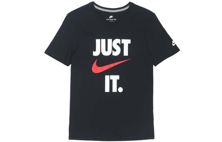 Nike Nike T Shirts Men's Black Crew Neck Moderate