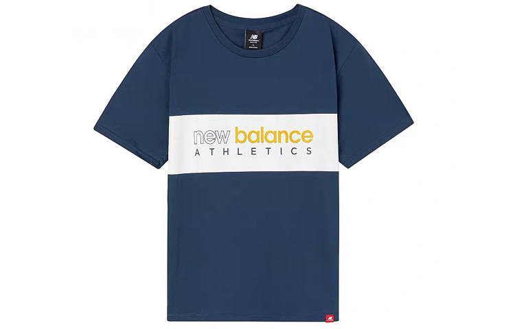 New Balance New Balance T Shirt Unisex Navy Blue