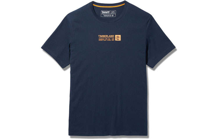 Timberland T Shirts Men's Dark Sapphire Crew Neck Moderate Straight Fit