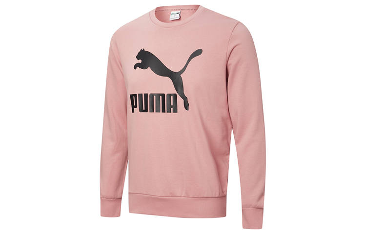 PUMA Sweatshirts Men's Wedding Pink Crew Neck Moderate Regular