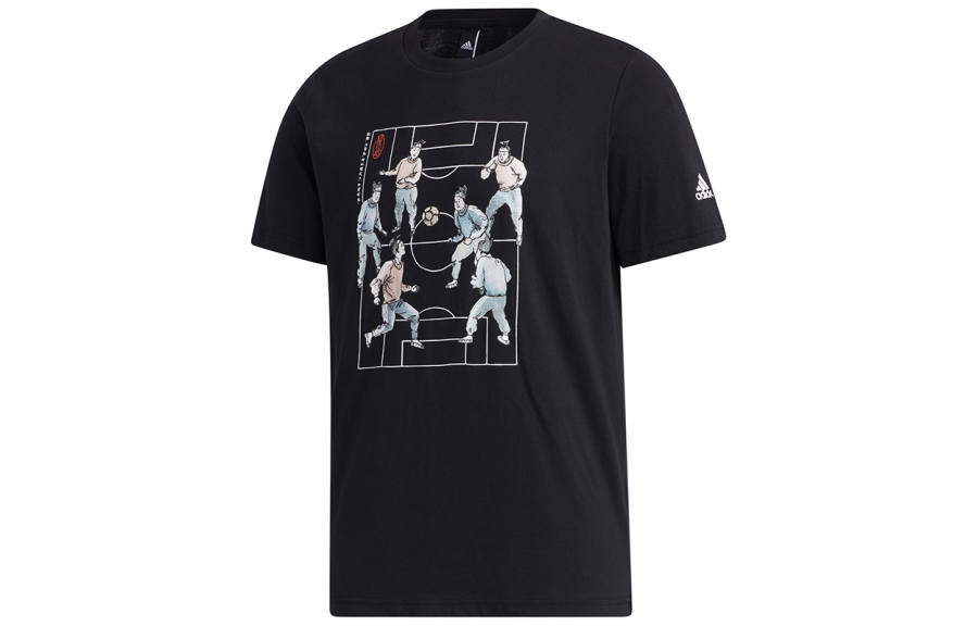 Adidas Adidas Set-in Sleeve T-Shirt Men's Black