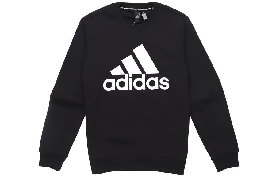 Adidas Adidas Sweatshirts Men's Black Crew Neck Moderate Regular