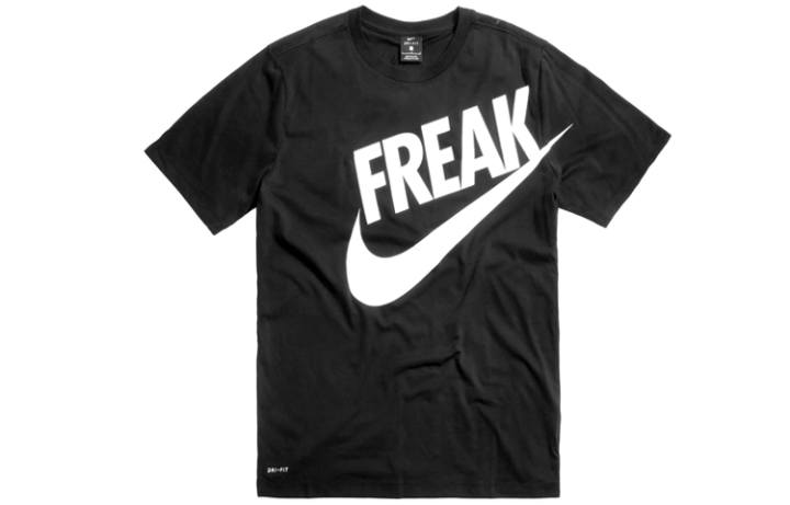 Nike Nike T Shirts Men's Black Crew Neck Moderate Straight Fit