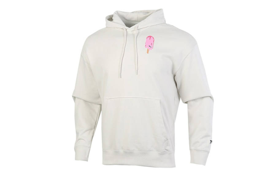PUMA Sweatshirts Men's Smoke Gray Hooded Moderate Regular