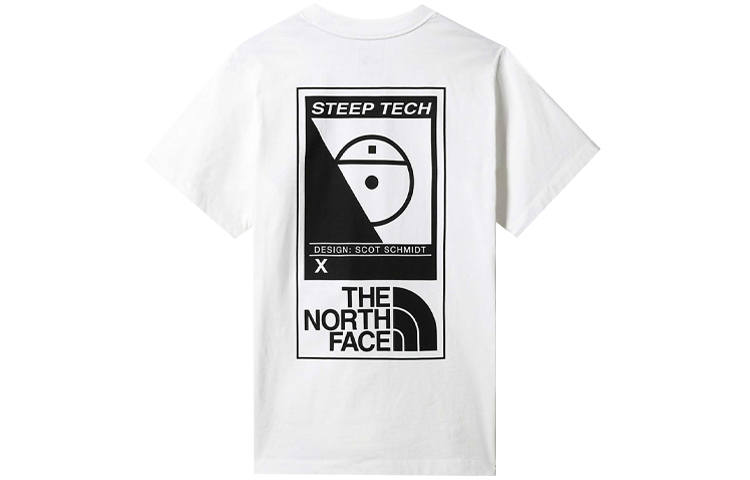 THE NORTH FACE T Shirts Men's White Crew Neck Moderate Straight Fit