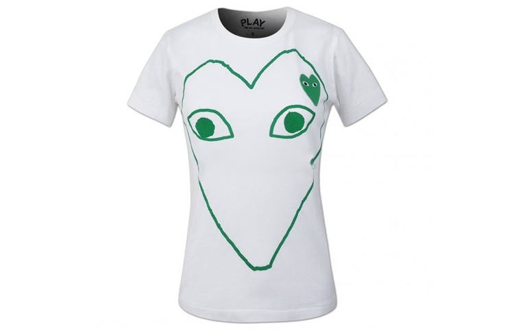 CDG Play CDG Play T Shirts Men's Crew Neck Moderate