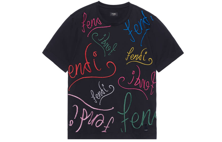 FENDI X Noel Fielding Embroidered T Shirt