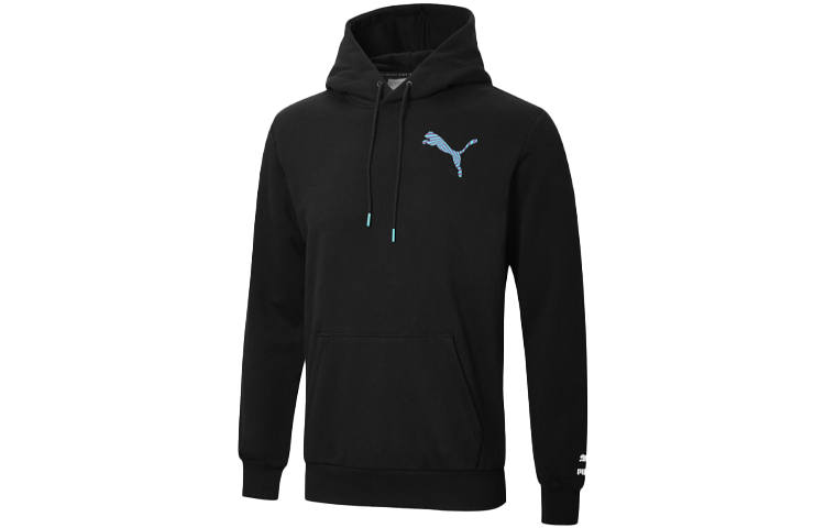 PUMA PUMA Sweatshirts Men's Black Hooded Moderate Regular