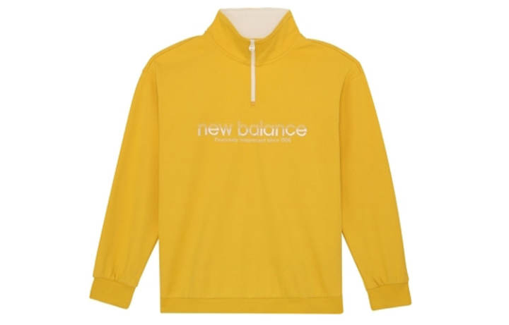 New Balance New Balance Sweatshirts Men's Yellow Stand Collar Moderate Regular