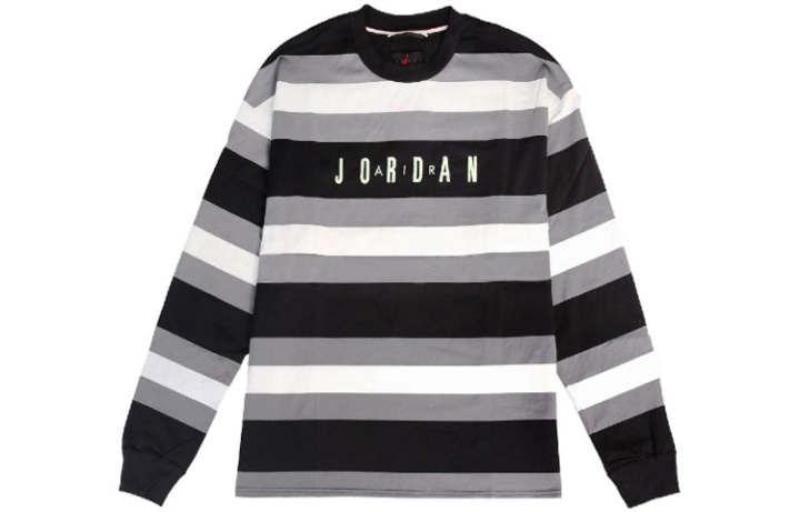 Jordan Jordan Air Tee Sweatshirts Men's Black Crew Neck Moderate Regular