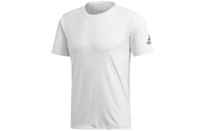 Adidas Adidas T Shirts Men's White Crew Neck Moderate Straight Fit