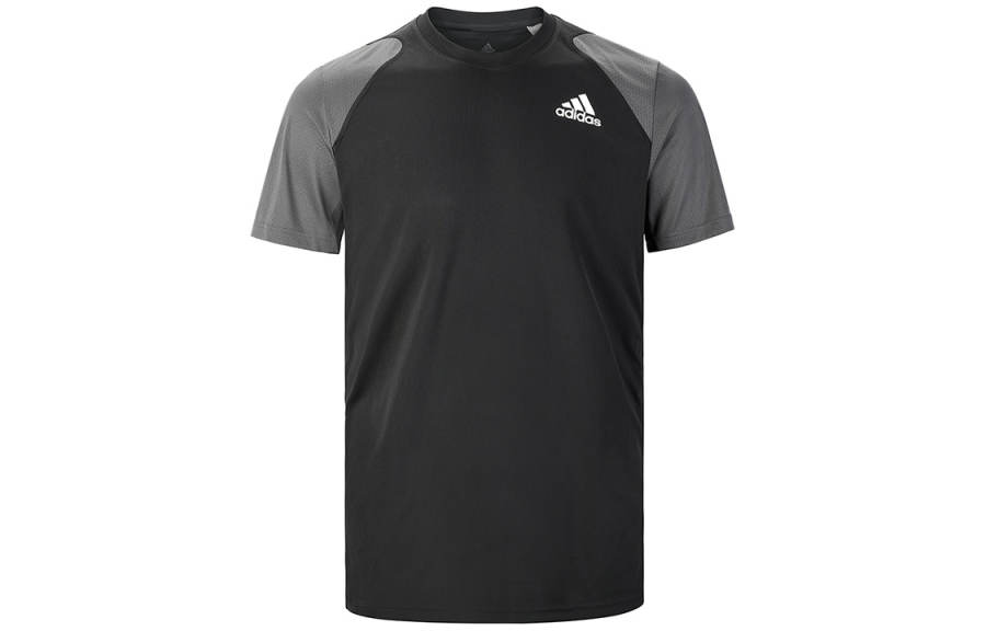 Adidas Adidas T Shirts Men's Black Crew Neck Moderate Straight Fit