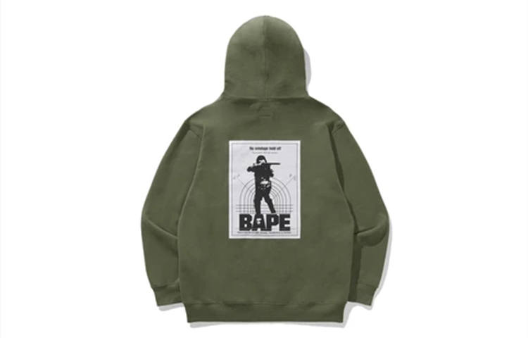 A BATHING APE Bape X Alpha Industries Rib Collar Hoodie