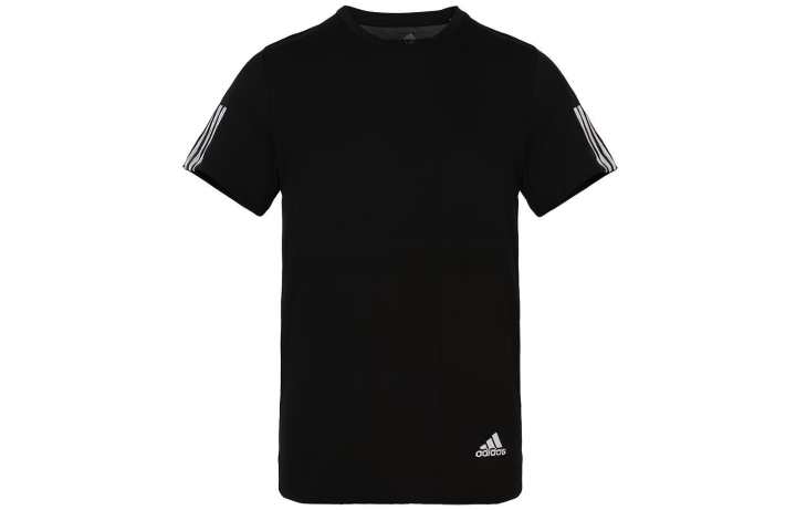 Adidas Adidas T Shirts Men's Black Crew Neck Moderate Straight Fit