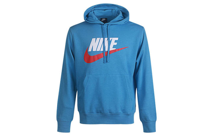Nike Nike Sweatshirts Men's Blue Hooded Moderate Regular