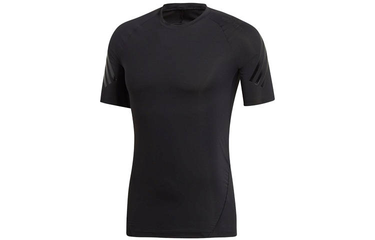 Adidas Adidas T Shirts Men's Black Crew Neck Moderate Straight Fit