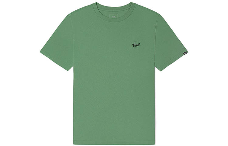 Vans T Shirts Unisex Avocado Green Crew Neck Moderate Straight Fit