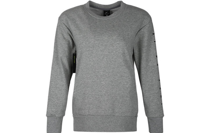 Nike Nike Sweatshirts Women's Gray Crew Neck Moderate Regular