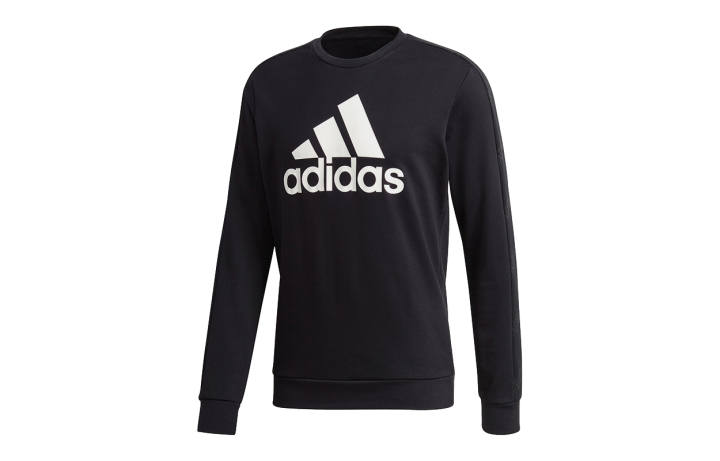 Adidas Adidas Sweatshirts Men's Black Crew Neck Moderate Regular