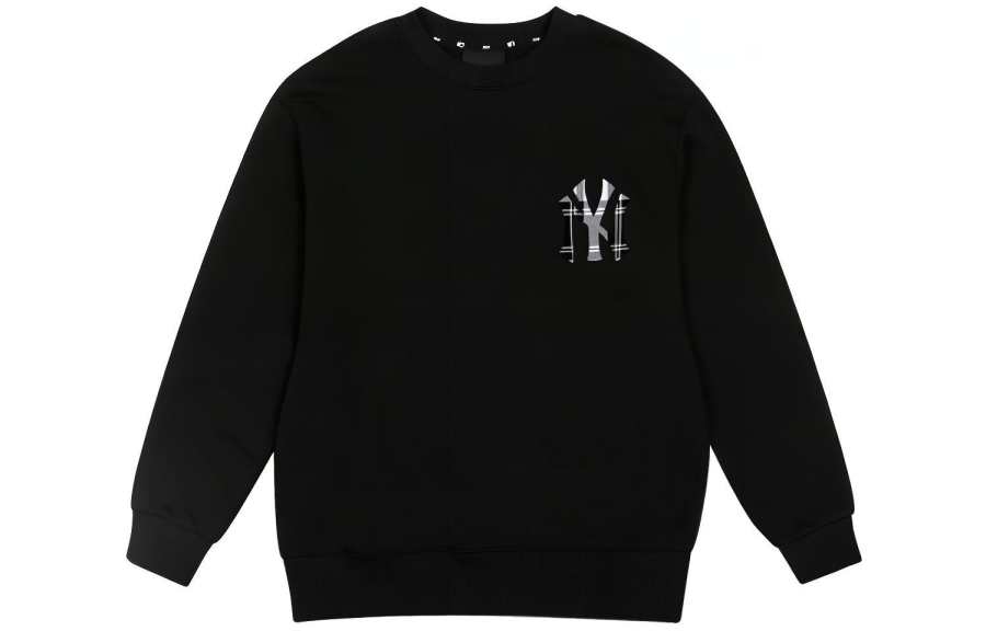 MLB New York Yankees Sweatshirts Unisex Black Crew Neck Moderate Other