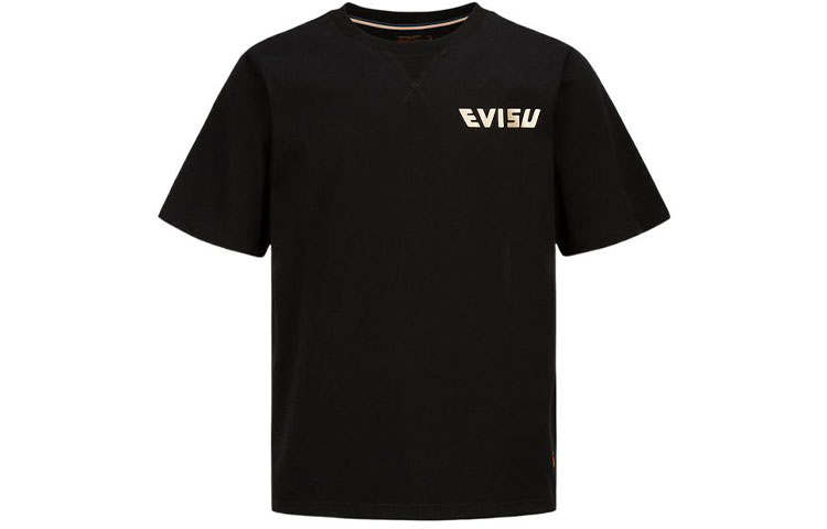EVISU EVISU T Shirts Men's Black Crew Neck