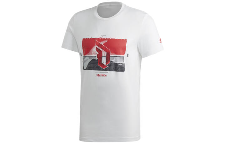 Adidas Adidas T Shirts Men's White Crew Neck Moderate Straight Fit