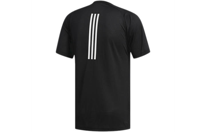 Adidas Adidas T Shirts Men's Black Crew Neck Moderate Straight Fit