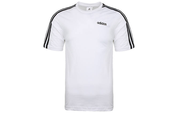 Adidas Adidas T Shirts Men's White Crew Neck Moderate Straight Fit