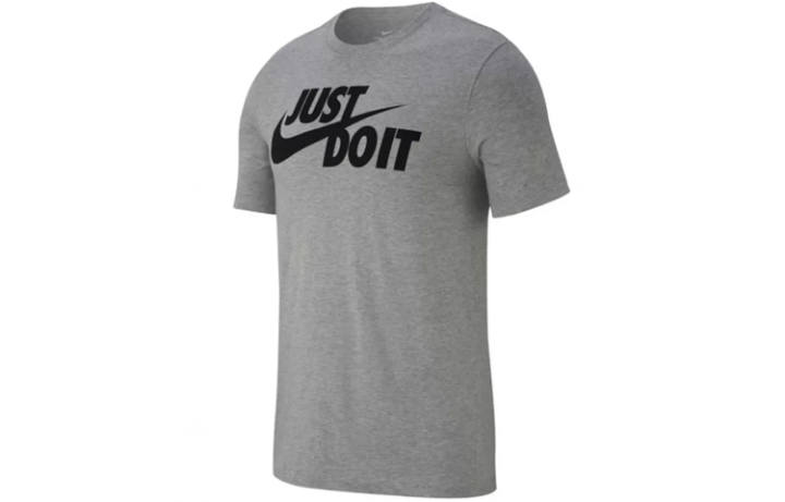 Nike Nike Sportswear JDI T Shirts Men's Dark Gray Crew Neck Moderate Straight Fit