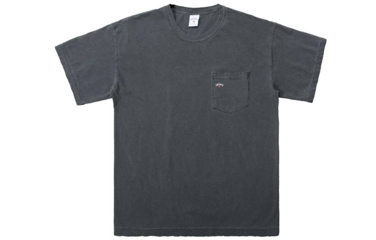 NOAH T Shirts Unisex Black Pepper Gray Crew Neck Moderate Straight Fit