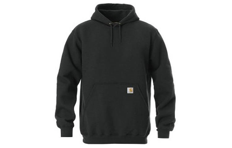 Carhartt K121 Fleece Lined Casual Sports Hooded Pullover Sweatshirt Winter Unisex Black