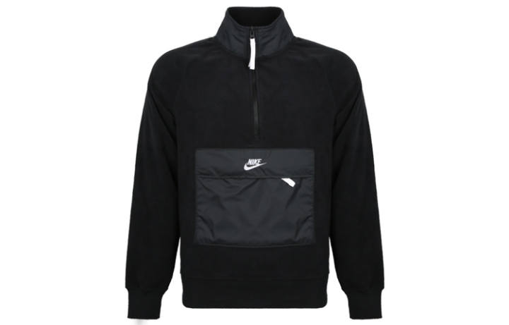 Nike Nike Sweatshirts Men's Black Stand Collar Moderate Regular