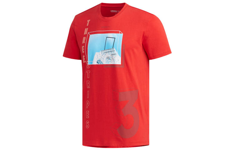Adidas Neo T Shirt Men's Light Scarlet