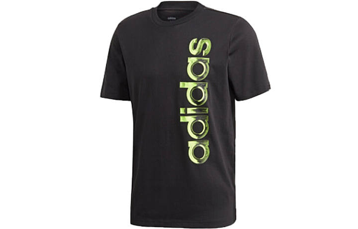 Adidas Adidas T Shirts Men's Black Crew Neck Moderate Straight Fit