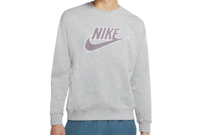 Nike Nike Sweatshirts Men's Dark Gray Crew Neck Moderate Regular