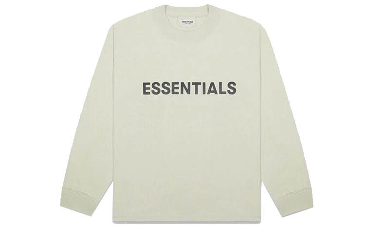 Fear Of God Essentials 3D Silicon Applique Boxy Long Sleeve T Shirt