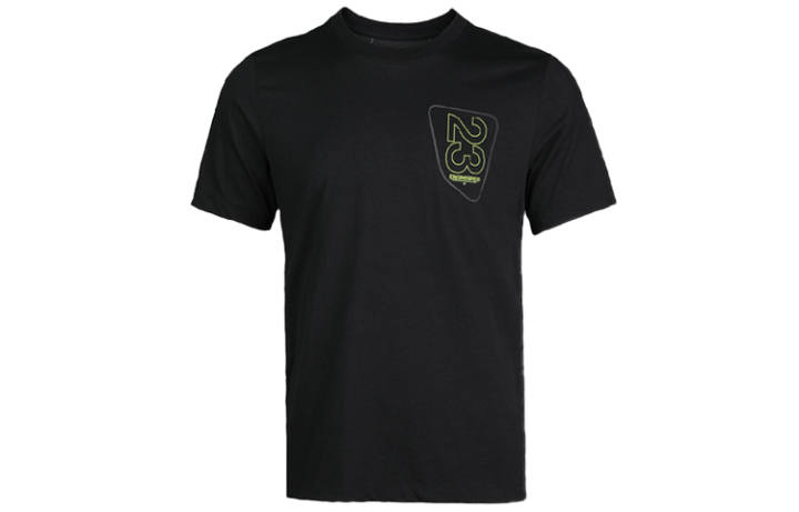 Jordan Jordan AS M J 23ENG SS WM CREW T Shirts Men's Black Crew Neck Moderate Straight Fit
