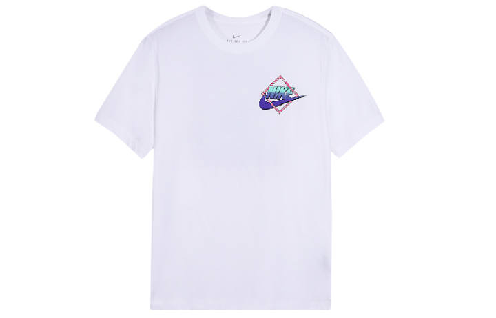 Nike Nike T Shirts Men's White Crew Neck Moderate Straight Fit