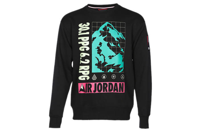 Jordan Jordan Sweatshirts Men's Black Crew Neck Moderate Regular