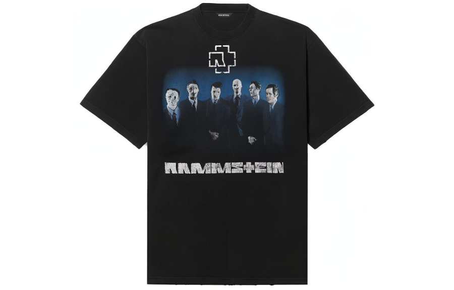 Balenciaga T Shirt, Loose Fit Men's Black