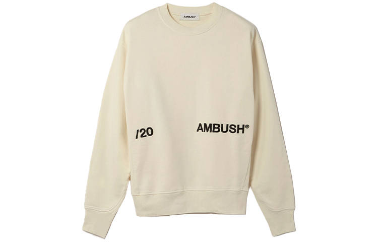 AMBUSH AMBUSH Sweatshirts Unisex Ecru Crew Neck Moderate Regular